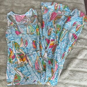Lilly Pulitzer Multicolor Sailboat Maxi Dress
